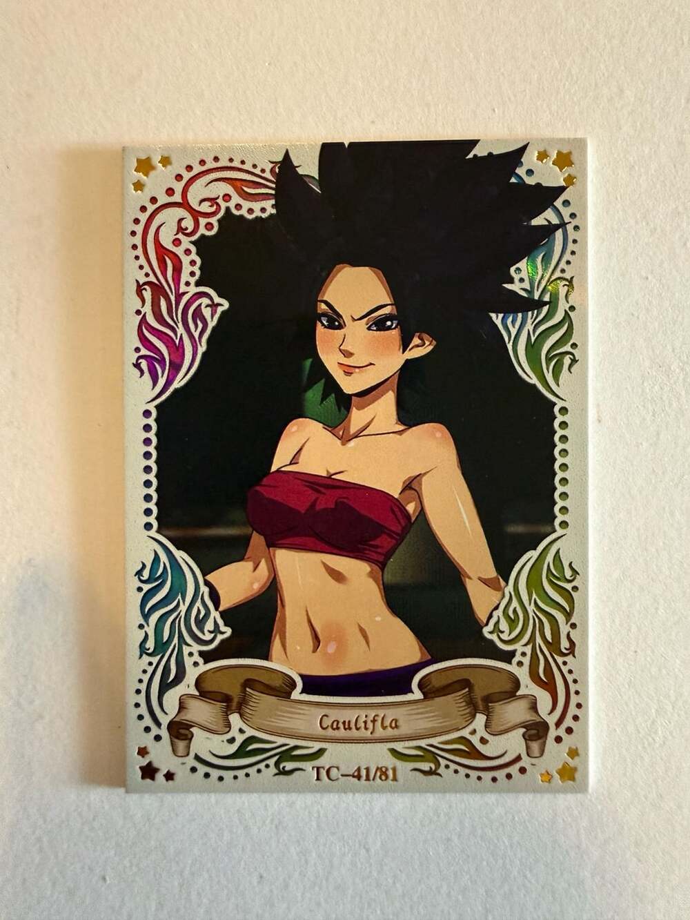 Top Card Dragon Ball Caulifla TC-41/81 Anime Collectible Card